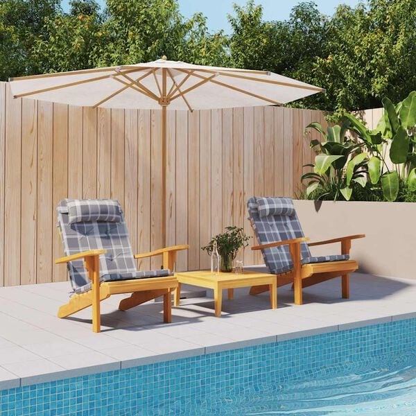 Lot de 2 coussins pour fauteuil Adirondack - Gris - Jusqu'à -33%