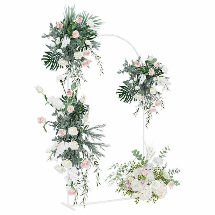Arche de Mariage en Acier Blanc - 200 cm - Jusqu'à -32%