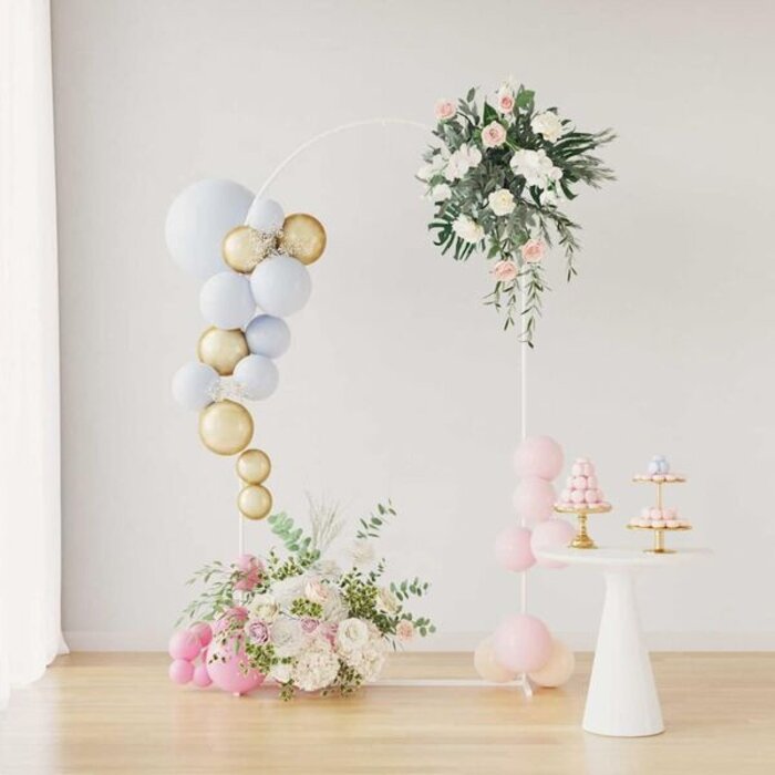 Arche de Mariage en Acier Blanc - 200 cm - Jusqu'à -32%