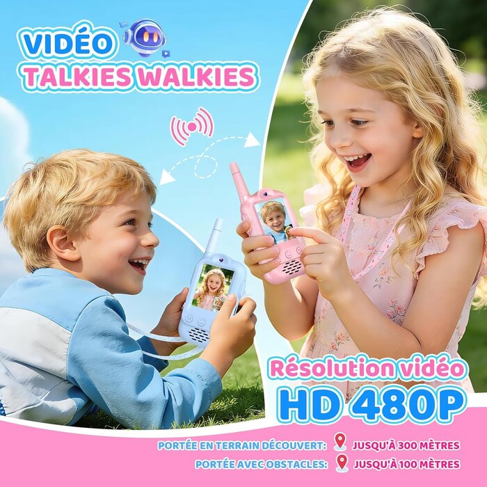 Talkie-walkie vidéo pour enfants HD - Jusqu'à -32% sur notre outlet
