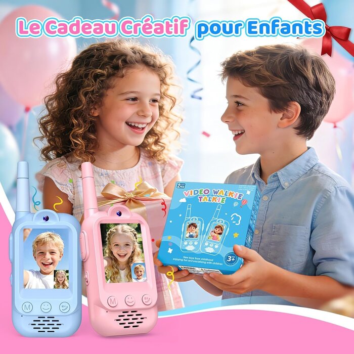 Talkie-walkie vidéo pour enfants HD - Jusqu'à -32% sur notre outlet