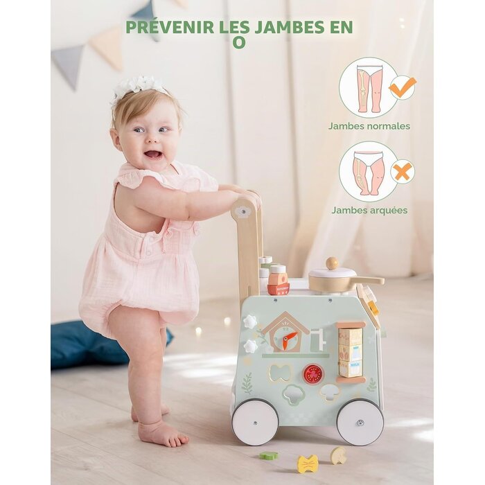 Chariot de marche et cuisine 2-en-1 - Jusqu'à -34% sur votre achat