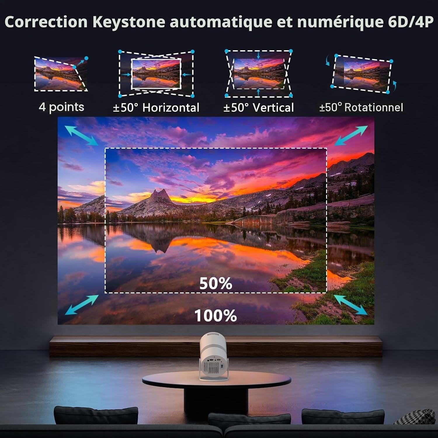 Mini Projecteur Full HD Intelligent - Jusqu'à -34% sur votre Home Cinéma