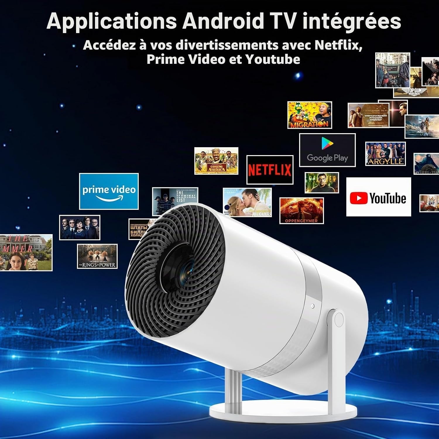 Mini Projecteur Full HD Intelligent - Jusqu'à -34% sur votre Home Cinéma