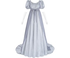Robe Régence bleue avec accessoires - Taille L - Jusqu'à 34% de réduction