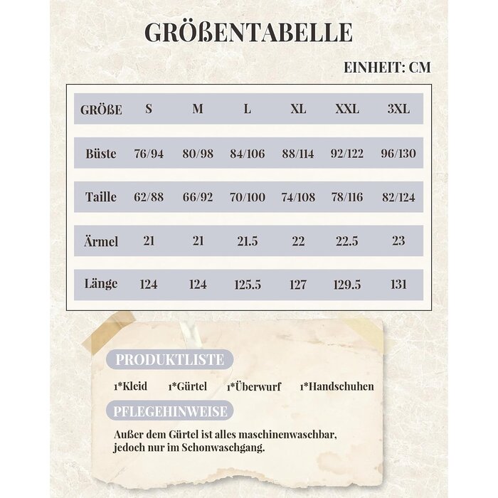 Robe Régence bleue avec accessoires - Taille L - Jusqu'à 34% de réduction