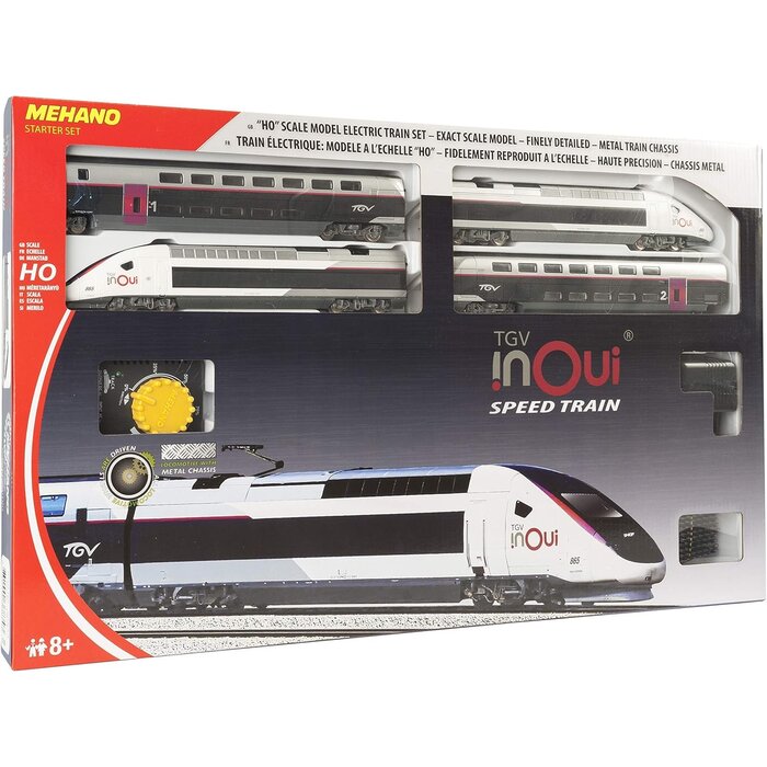Coffret Train Électrique TGV Inoui HO - 2,85m de rails - Jusqu'à -35%