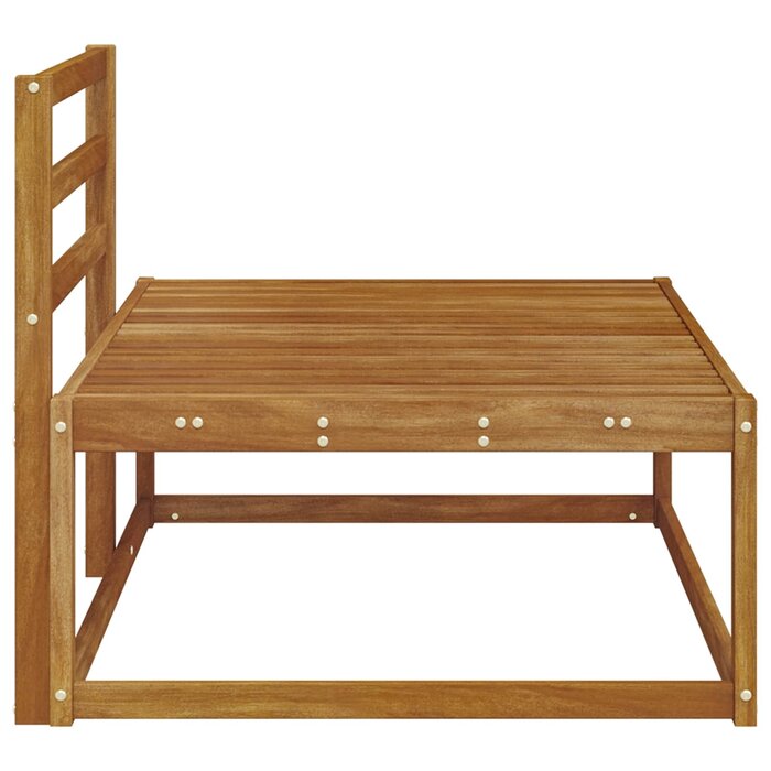Banc d'extrémité de jardin en acacia massif - Jusqu'à 34% de remise
