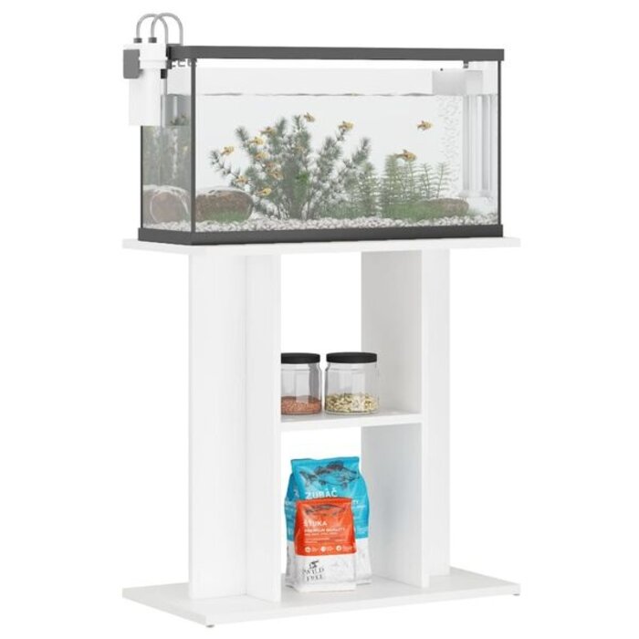 Meuble support pour aquarium blanc 60x30x60 cm - Jusqu'à -27%