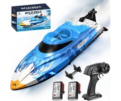 Bateau RC haute vitesse 25 km/h avec LED - Jusqu'à 34% de réduction