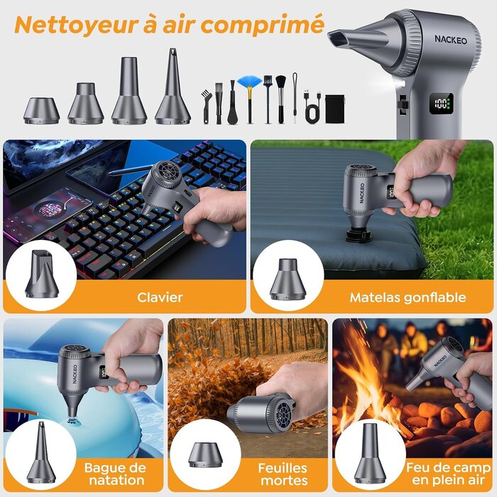 Souffleur d'air électrique haute puissance 230 000 tr/min - Jusqu'à -29%