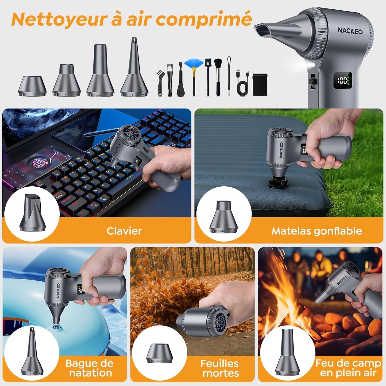 Souffleur d'air électrique haute puissance 230 000 tr/min - Jusqu'à -29%