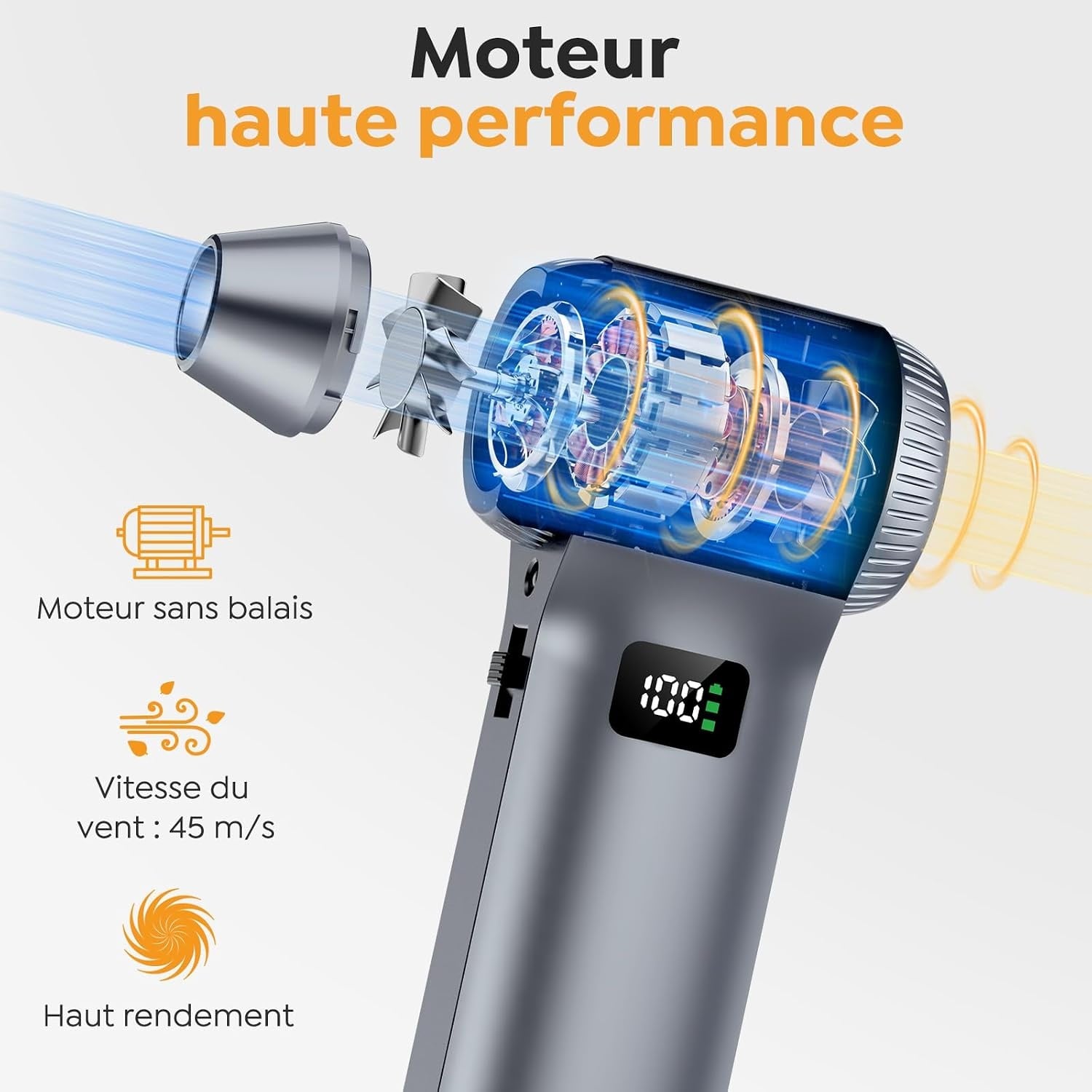 Souffleur d'air sans fil haute performance : jusqu'à 29% de réduction