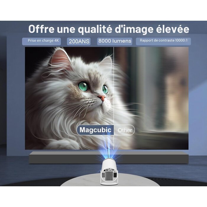 Mini Projecteur Intelligent 4K Android 11 - Jusqu'à 34% de remise