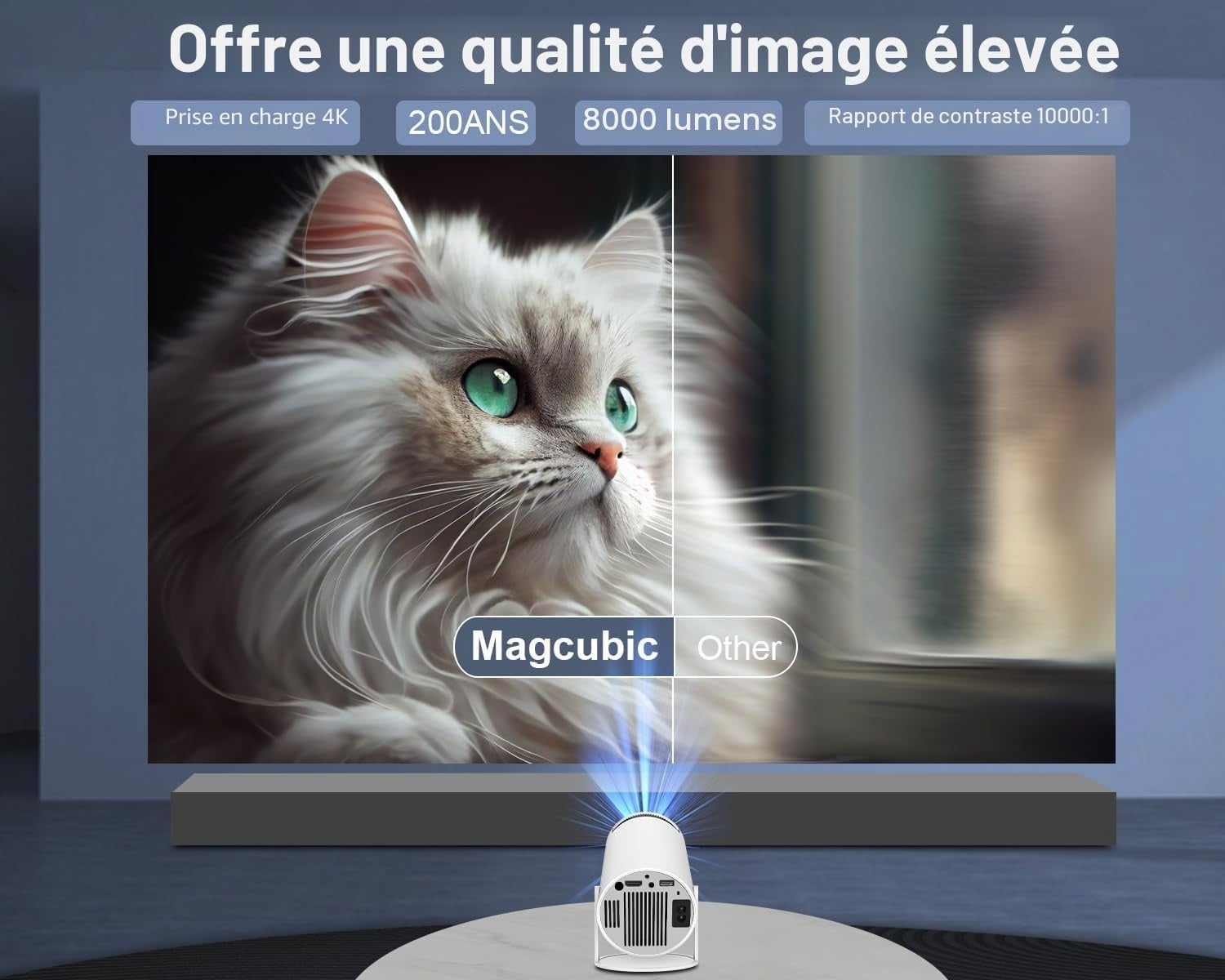 Mini Projecteur Intelligent 4K Android 11 - Jusqu'à 34% de remise