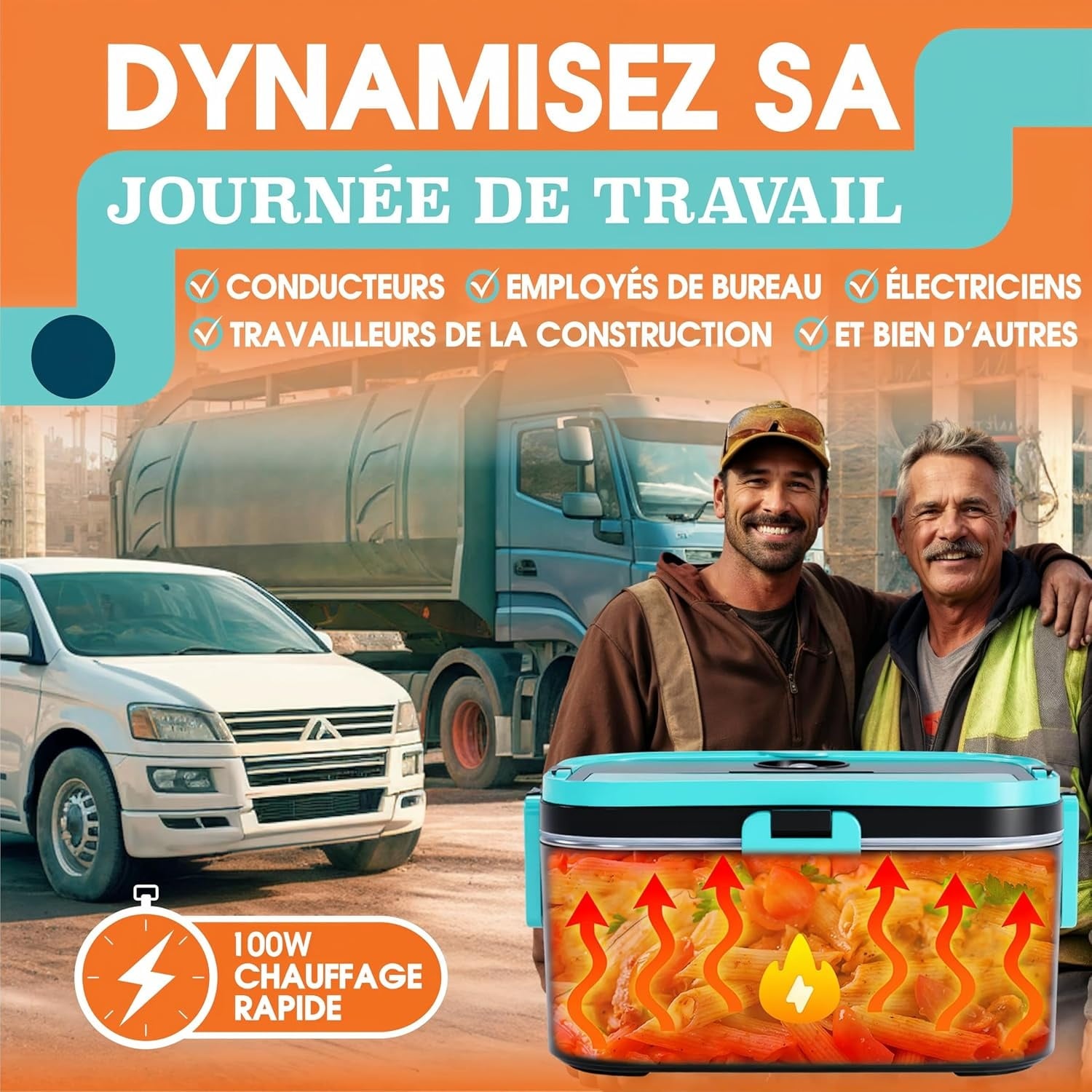 Lunchbox Électrique 1,8L 100W (12V/24V/220V) - Jusqu'à -28%