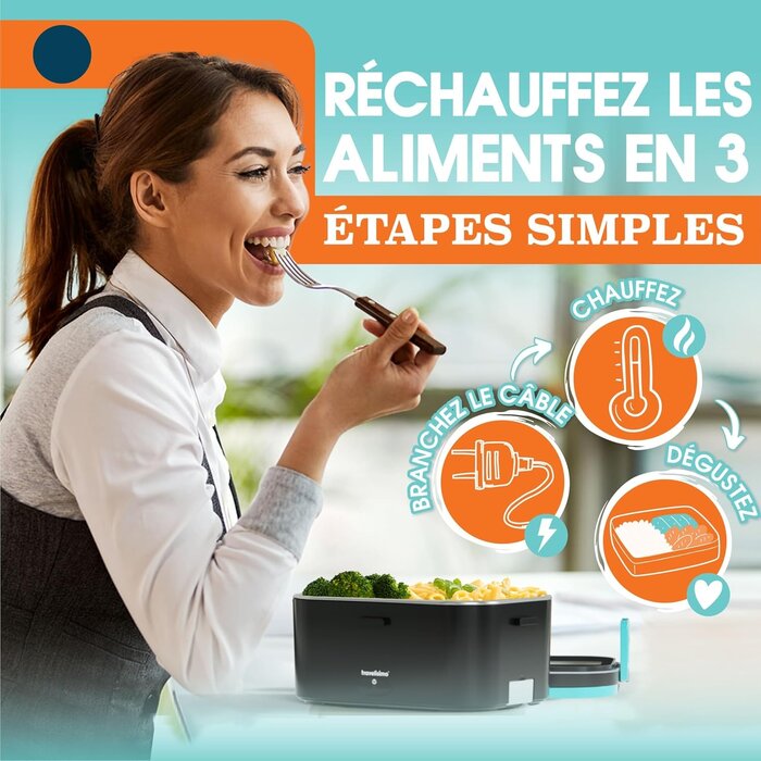 Lunchbox Électrique 1,8L 100W (12V/24V/220V) - Jusqu'à -28%