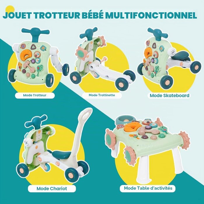 Aide à la marche 6-en-1 évolutive - Jusqu'à -33% sur une sélection
