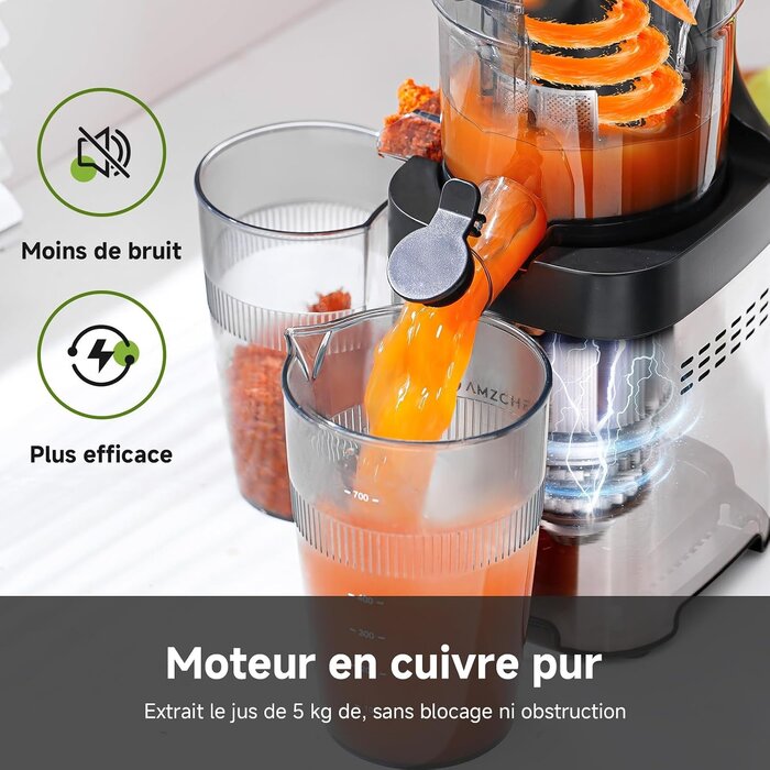 Extracteur de jus à froid 180W - Large ouverture - Jusqu'à -34%