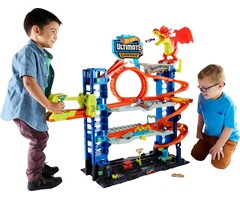 Hot Wheels Garage de jeu multi-niveaux pour voitures - Jusqu'à 35 % de remise