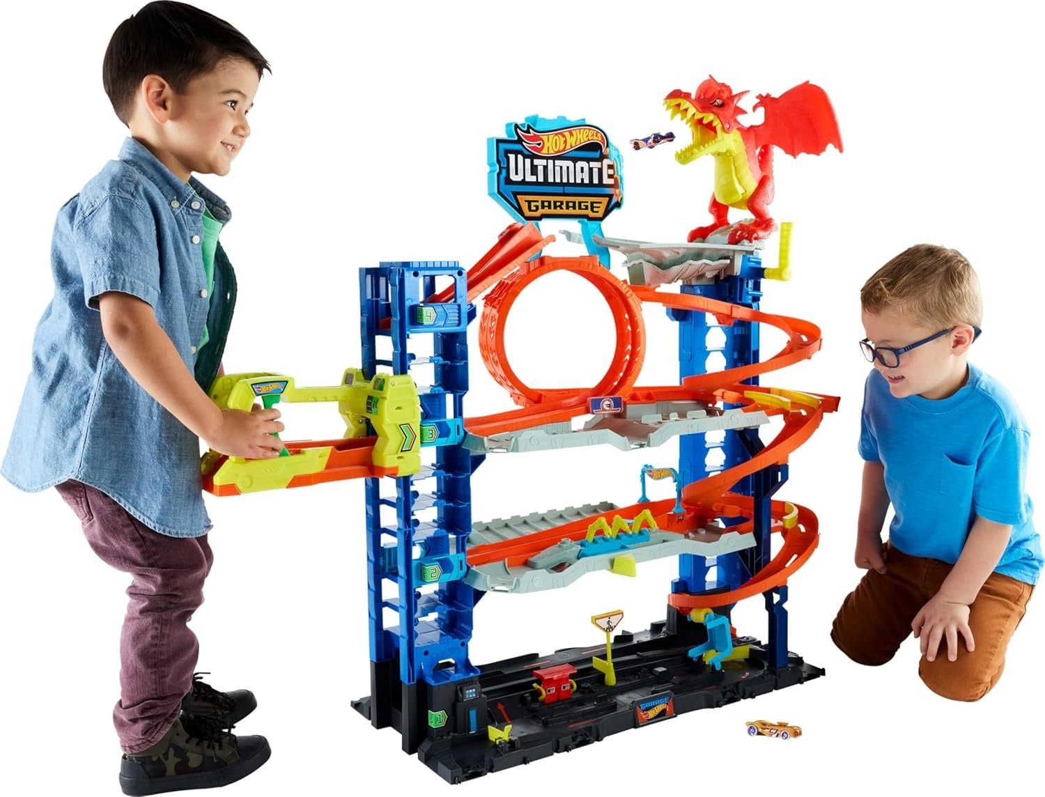 Garage de jeu multi-niveaux pour voitures - Jusqu'à 35 % de remise