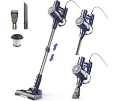 Aspirateur Balai Filaire 6-en-1 Puissant - Bleu Ciel - Jusqu'à -33%