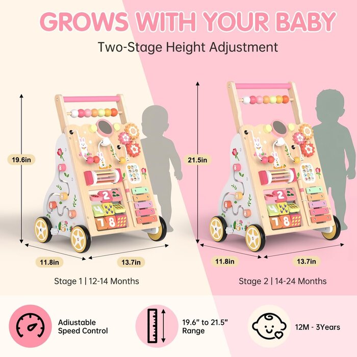 Chariot de marche Montessori 10-en-1 : Jusqu'à -34% sur votre achat