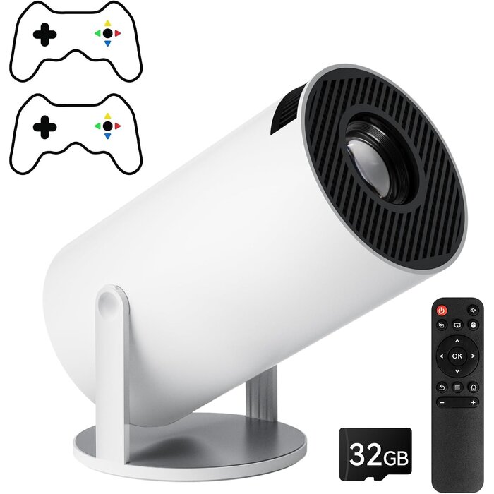 Mini projecteur 4K portable avec manettes - Jusqu'à 35% de réduction