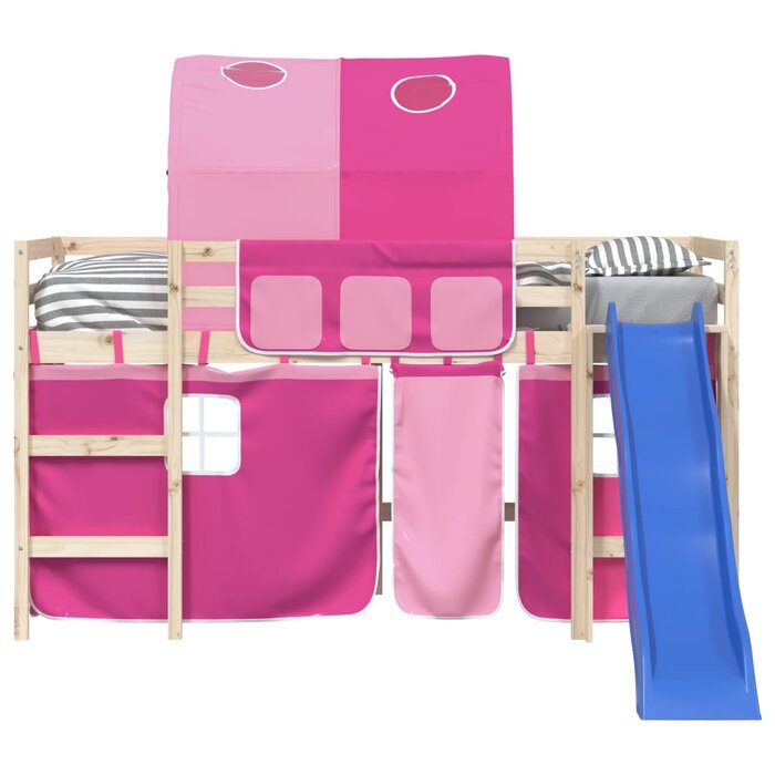 Set Rideaux et Tunnel pour Lit Mezzanine Rose - Jusqu'à -33%