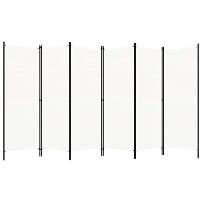 Paravent 6 panneaux 300x180 cm blanc - Jusqu'à 32 % de remise