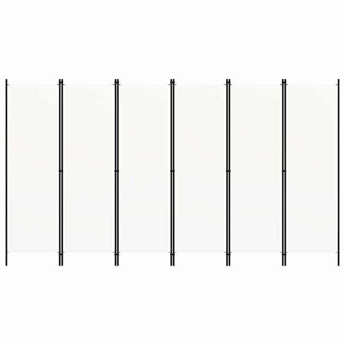 Paravent 6 panneaux 300x180 cm blanc - Jusqu'à 32 % de remise