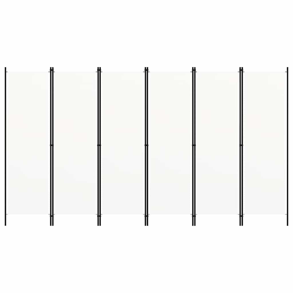 Paravent 6 panneaux 300x180 cm blanc - Jusqu'à 32 % de remise