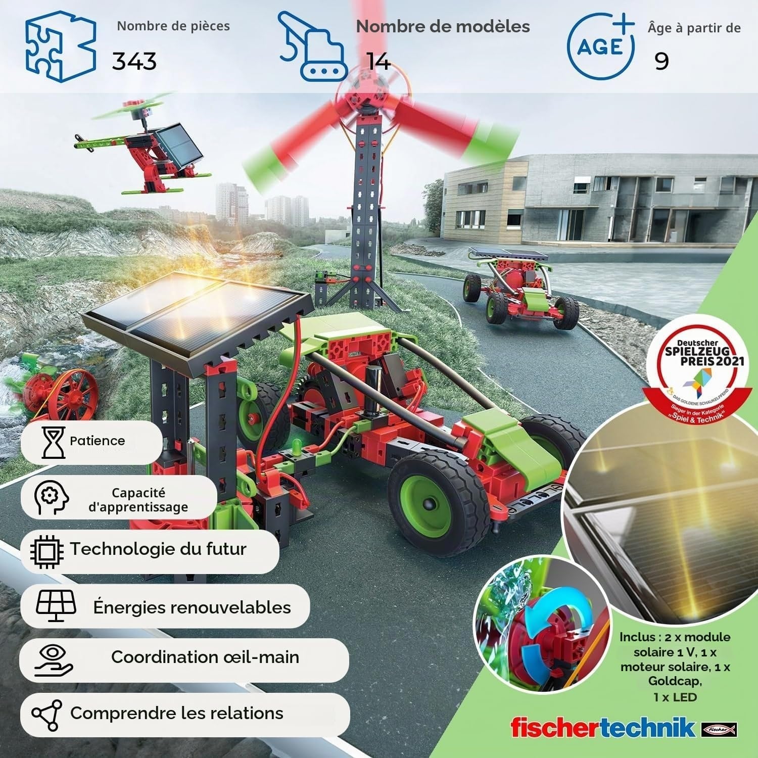 Kit scientifique Énergies Durables - 343 pièces - Jusqu'à -34%
