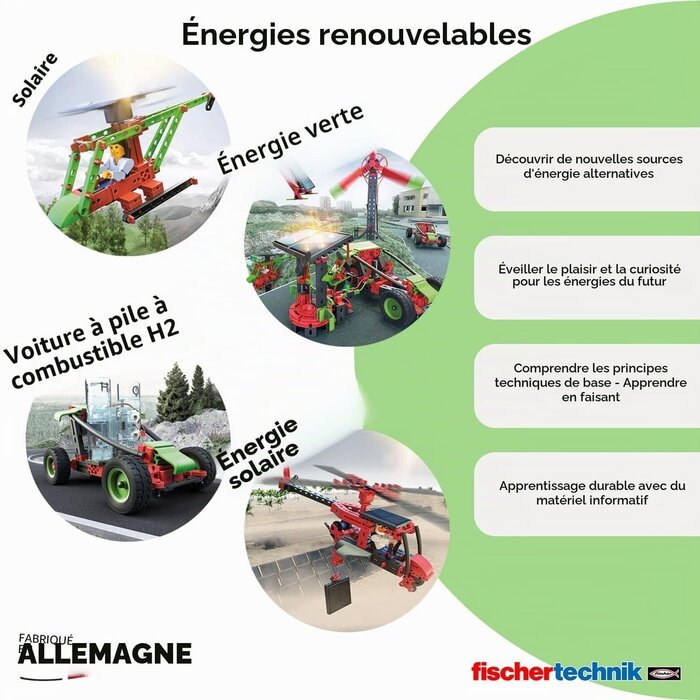 Kit scientifique Énergies Durables - 343 pièces - Jusqu'à -34%