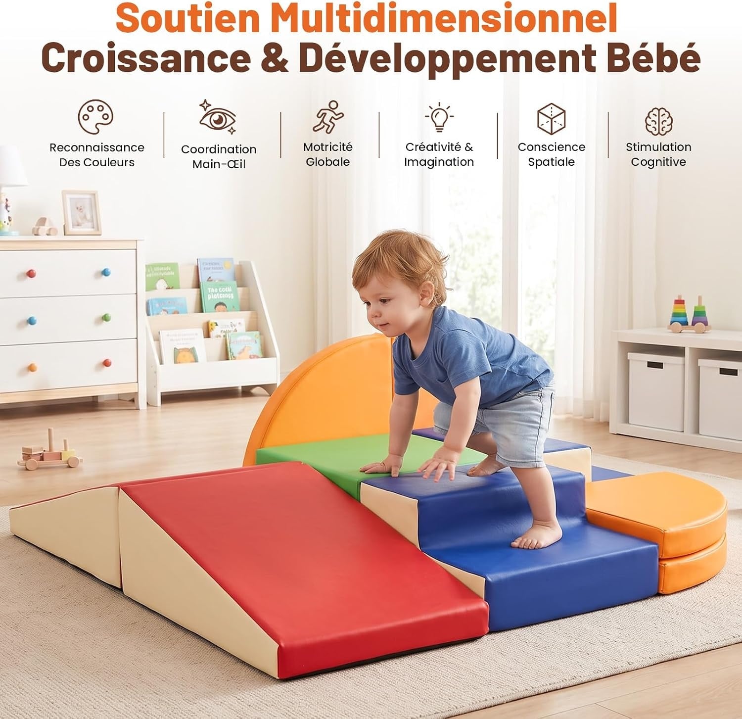 Set de 9 Blocs de Construction Souples - Jeu de Motricité - Jusqu'à -35%