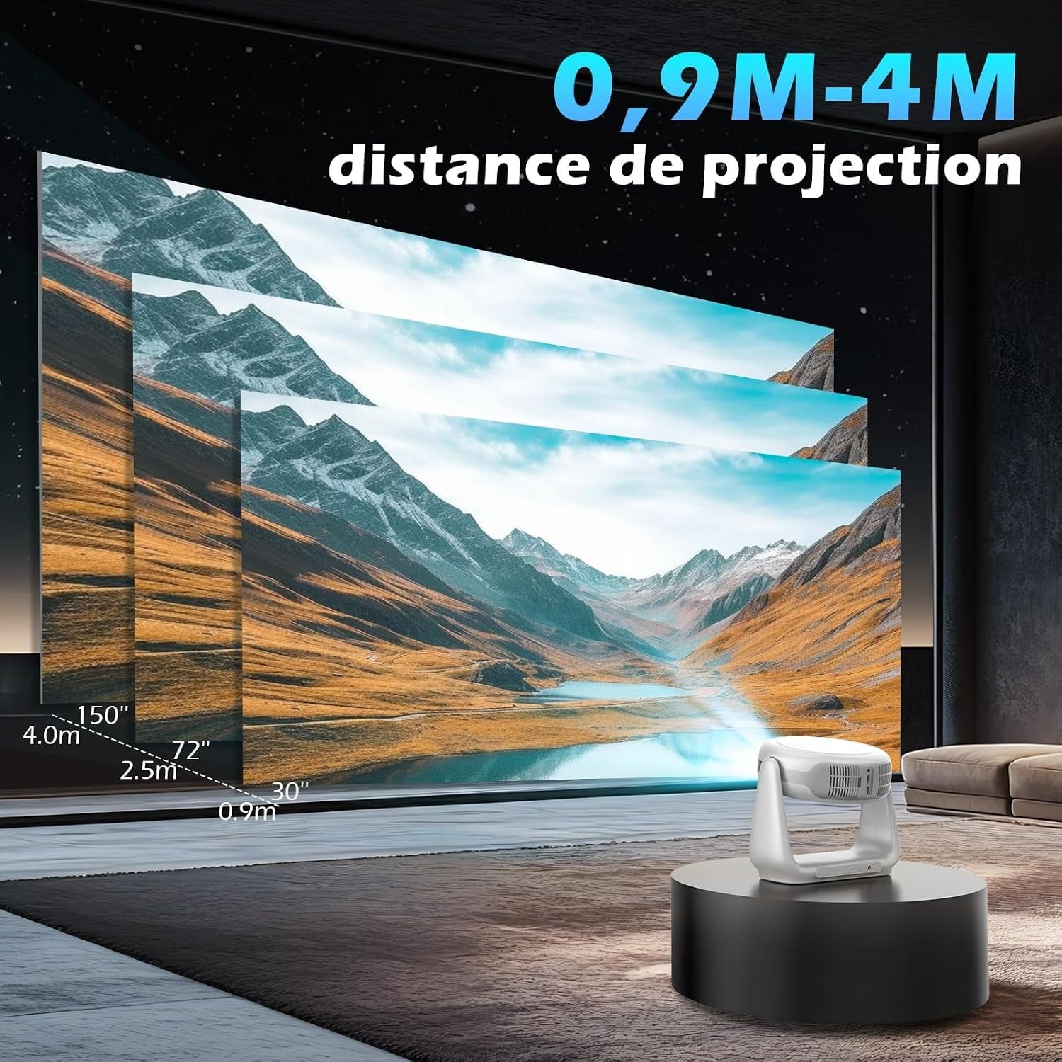 Projecteur Portable Full HD Android 11 - Jusqu'à 35% de réduction