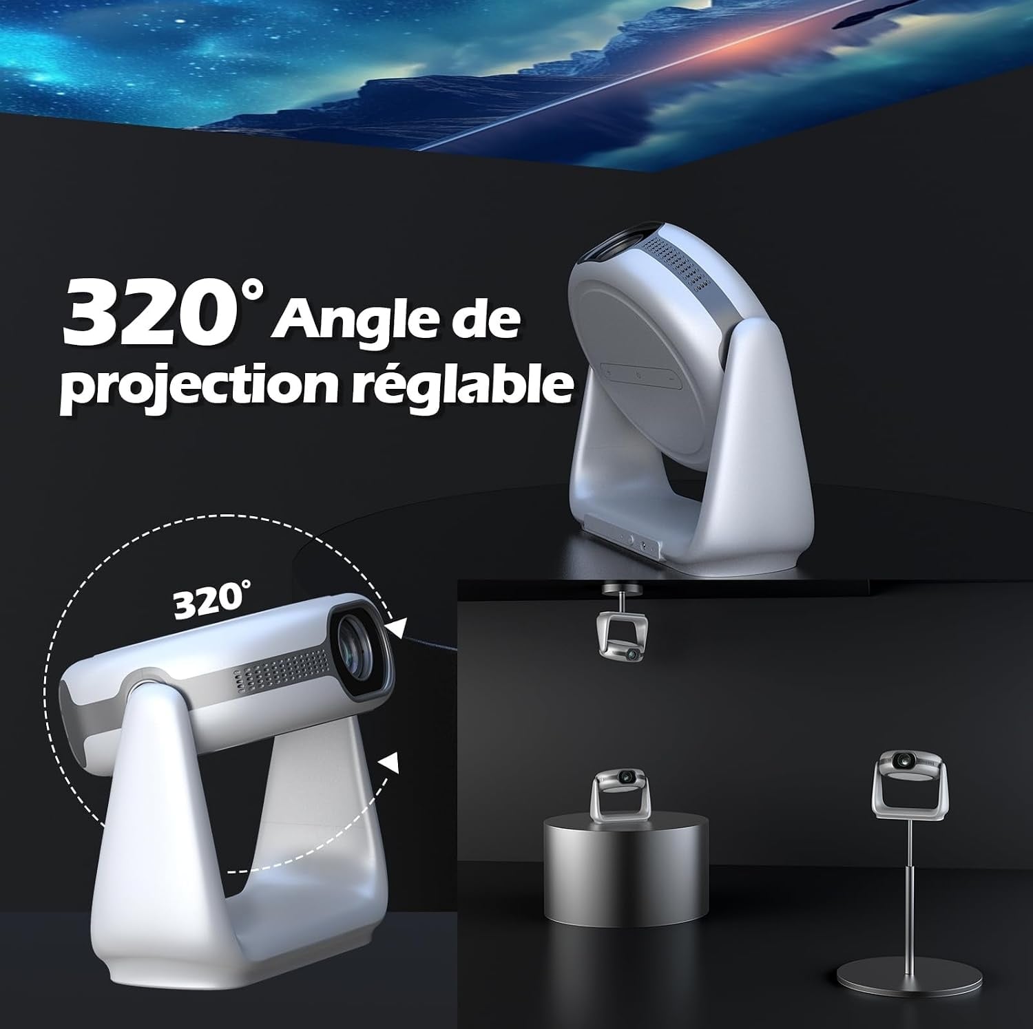 Projecteur Portable Full HD Android 11 - Jusqu'à 35% de réduction