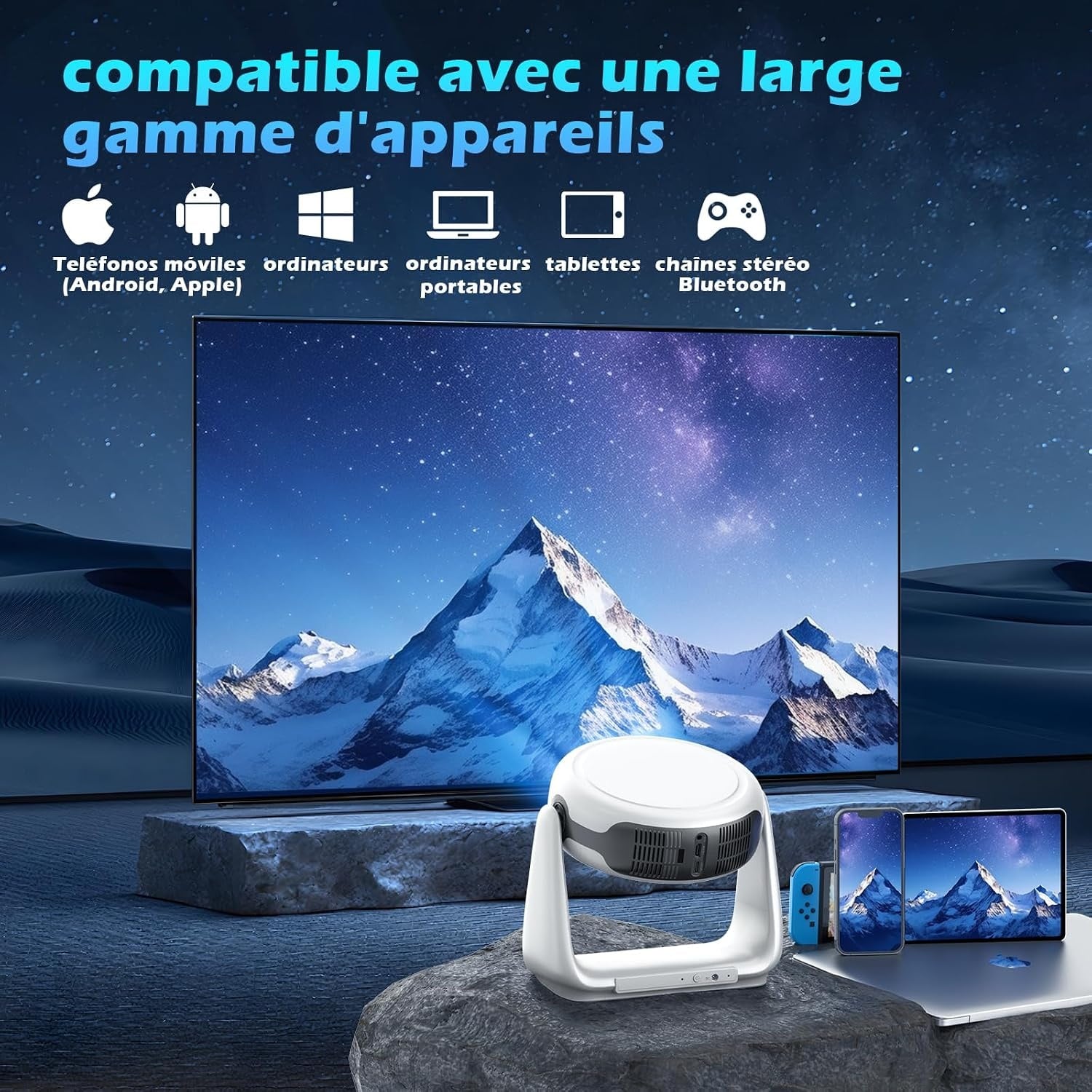 Projecteur Portable Full HD Android 11 - Jusqu'à 35% de réduction