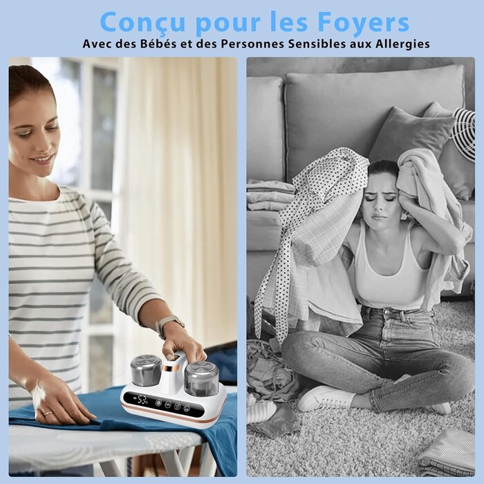 Aspirateur anti-acariens sans fil UV - Jusqu'à 34% de remise