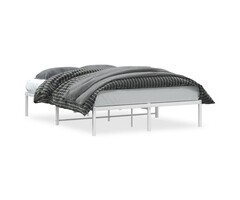 Vidaxl Cadre de lit métal blanc 140x190 cm - Jusqu'à -34% sur votre équipement