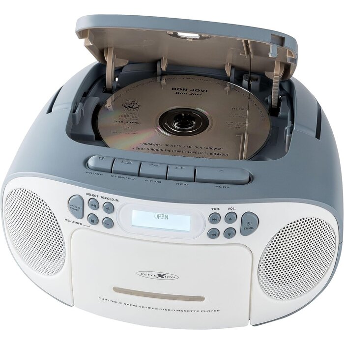 Radio portable CD/Cassette/USB avec DAB+/FM - Jusqu'à 34% de remise