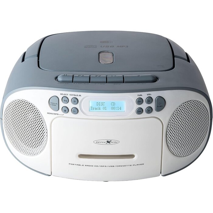 Radio portable CD/Cassette/USB avec DAB+/FM - Jusqu'à 34% de remise