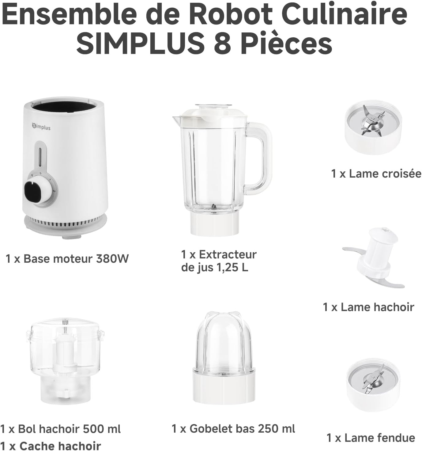 Blender 3-en-1 multifonction 380W - Jusqu'à -33% sur l'outlet