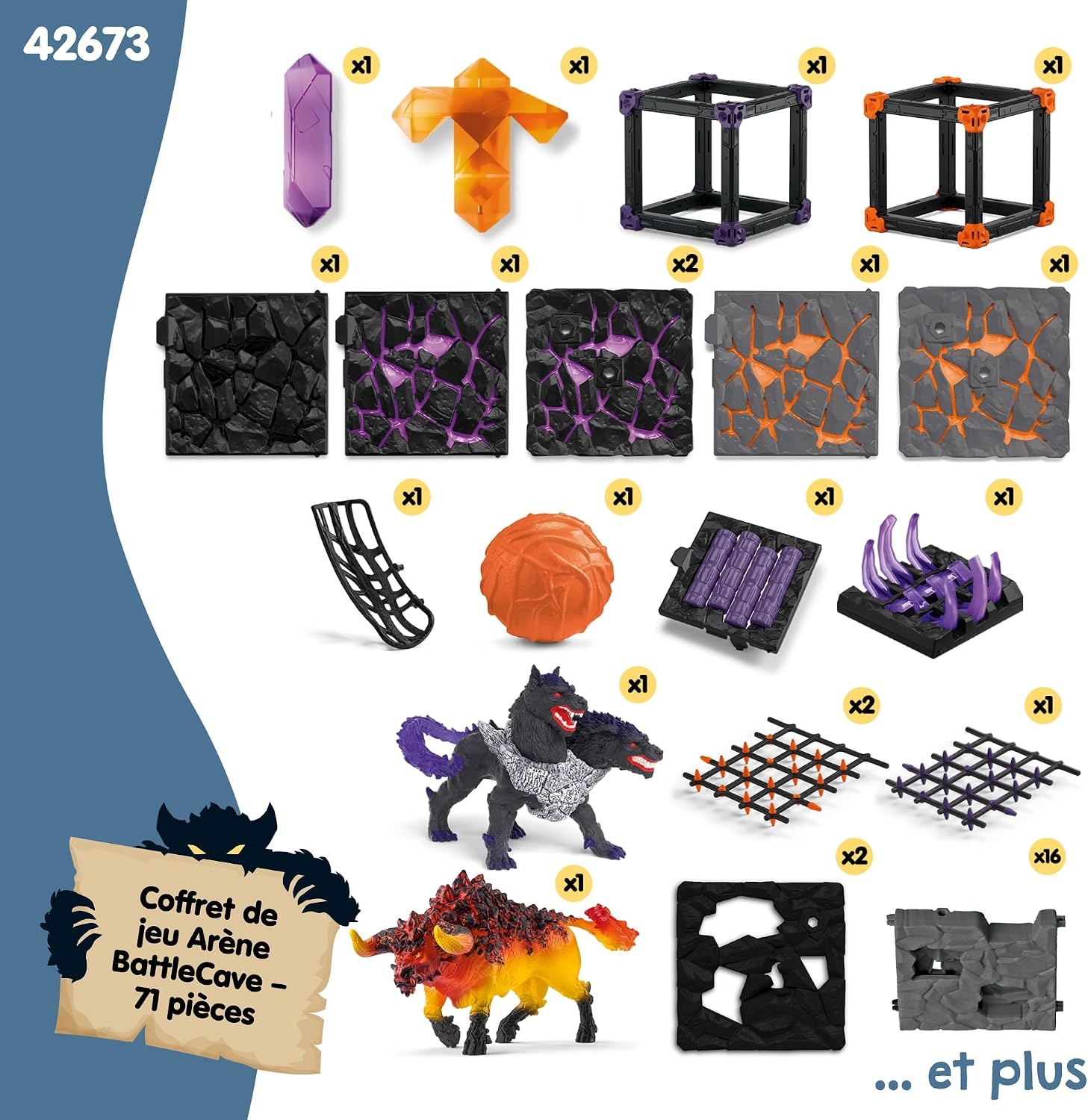 Arène de combat modulaire 71 pièces - Jusqu'à -34% de remise