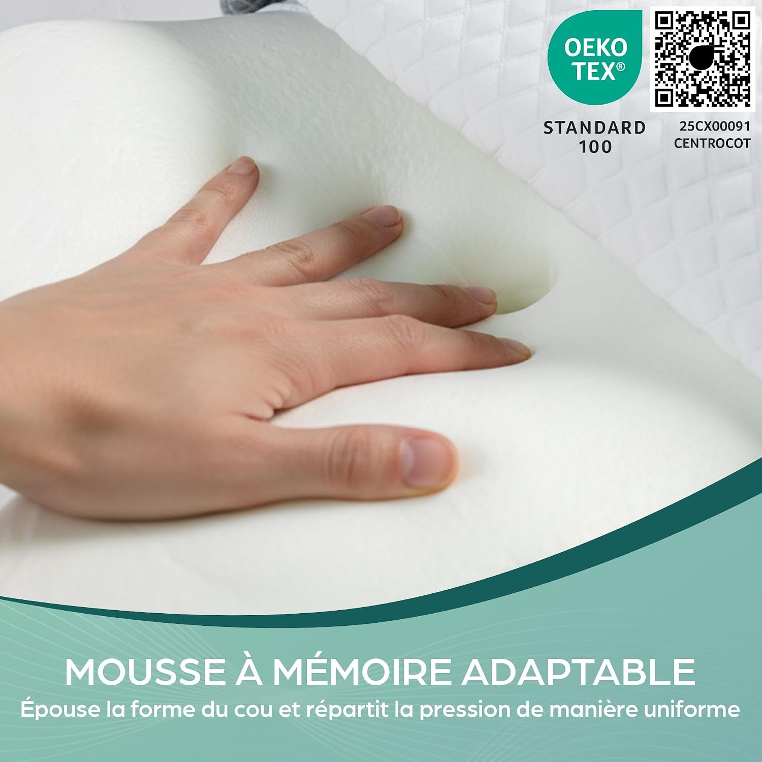 Oreiller orthopédique à mémoire de forme - Jusqu'à -33% de remise