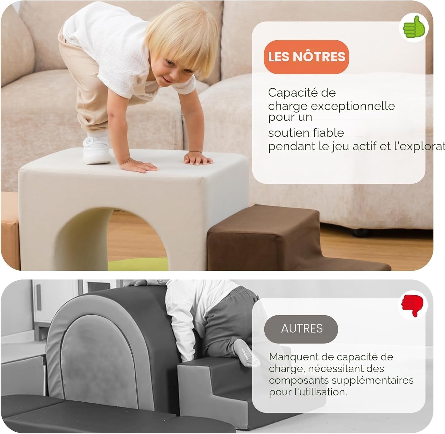 Ensemble de 7 blocs de motricité en mousse pour tout-petits - Jusqu'à -34%