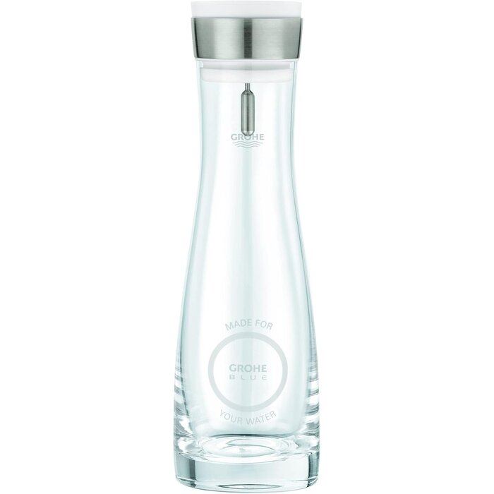 Grohe Carafe en verre 1L avec filtre et couvercle inox - 59% de remise