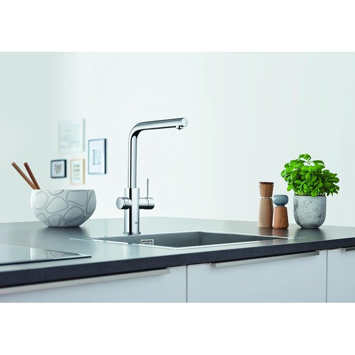 Grohe Carafe en verre 1L avec filtre et couvercle inox - 59% de remise