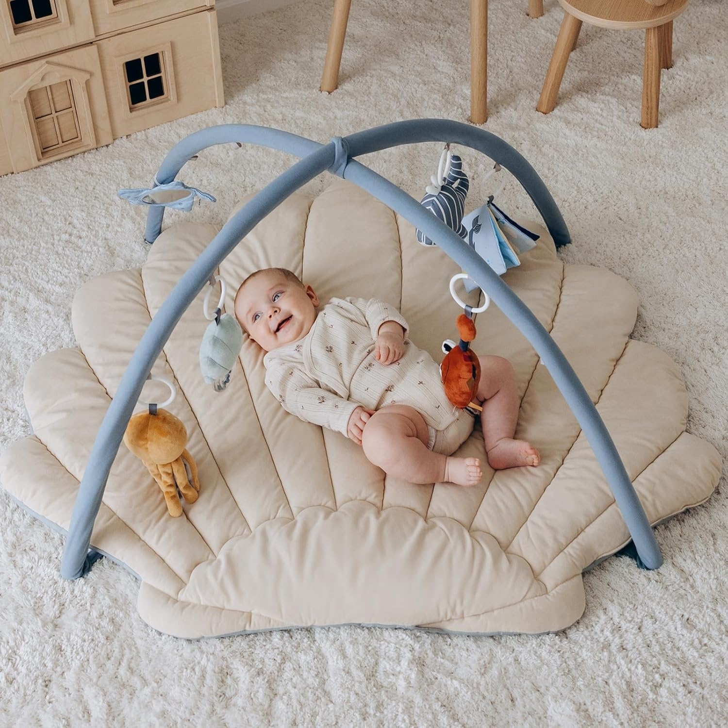 Tapis d'éveil Boho Océan 103x96cm avec jouets - Jusqu'à -33% de remise