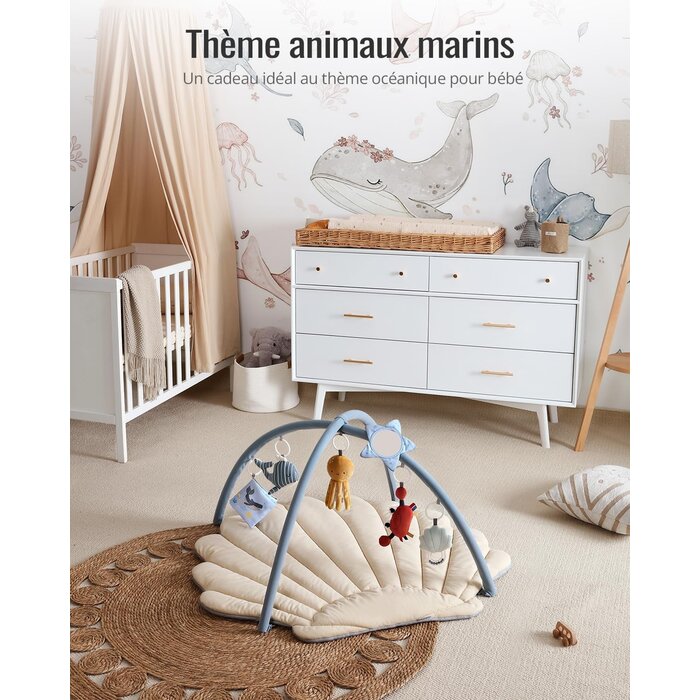 Tapis d'éveil Boho Océan 103x96cm avec jouets - Jusqu'à -33% de remise